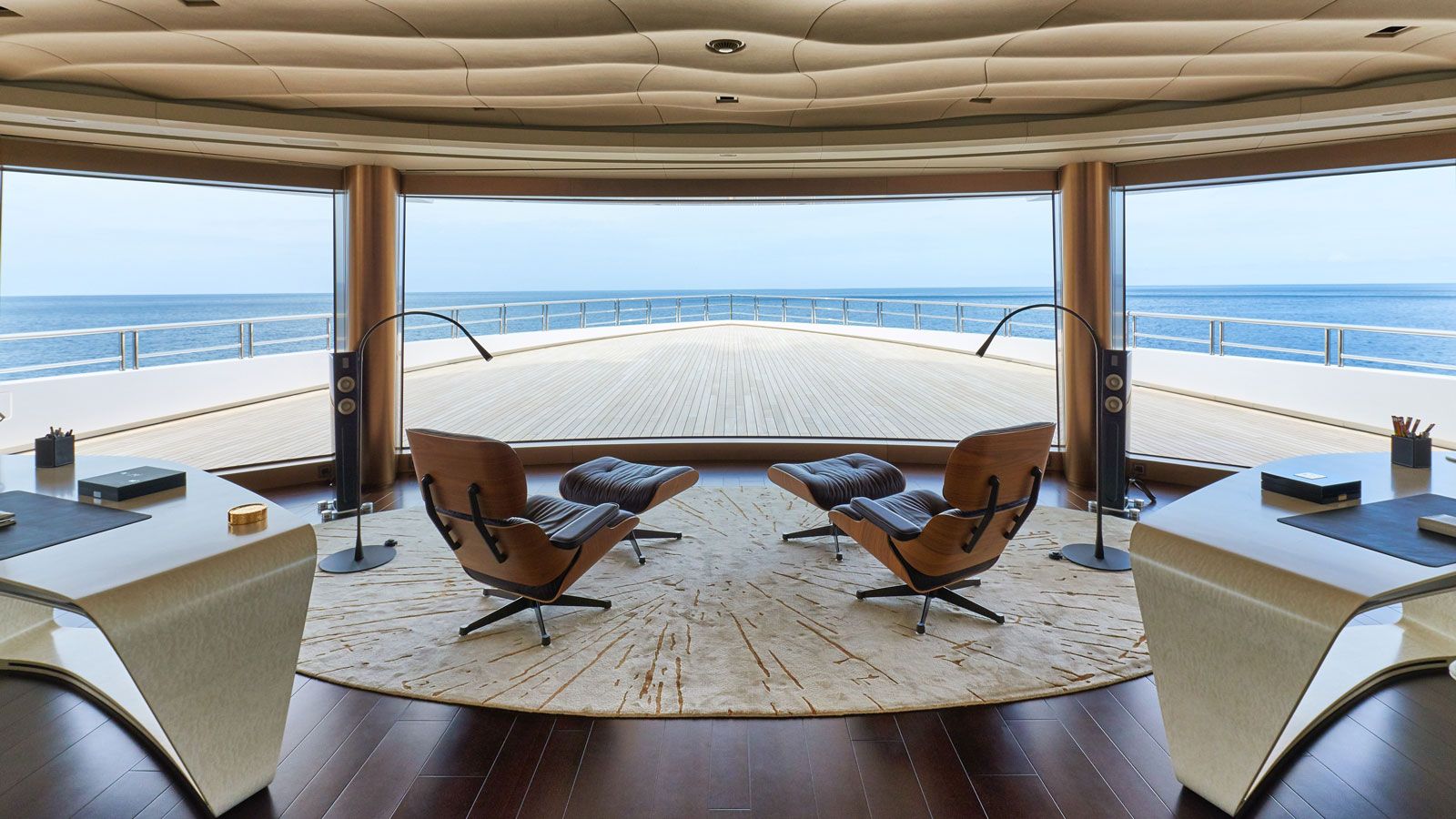 The superyacht offices for business on board